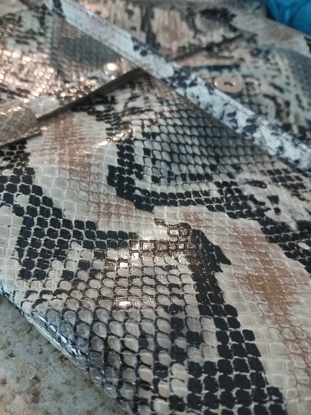 Nine West Neutral Snake-Print Crossbody Bag - Picture 7 of 7